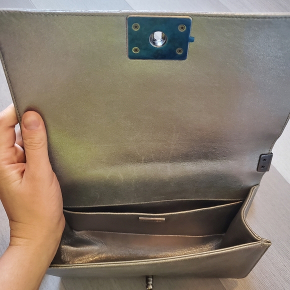 Chanel Boy Bag Silver Chain authentic rare bag - Picture 5 of 10